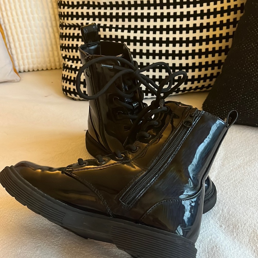 Black Sparkly “Dock Martins”